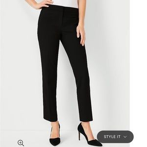 NWT Ann Taylor The Ankle Pant in Black